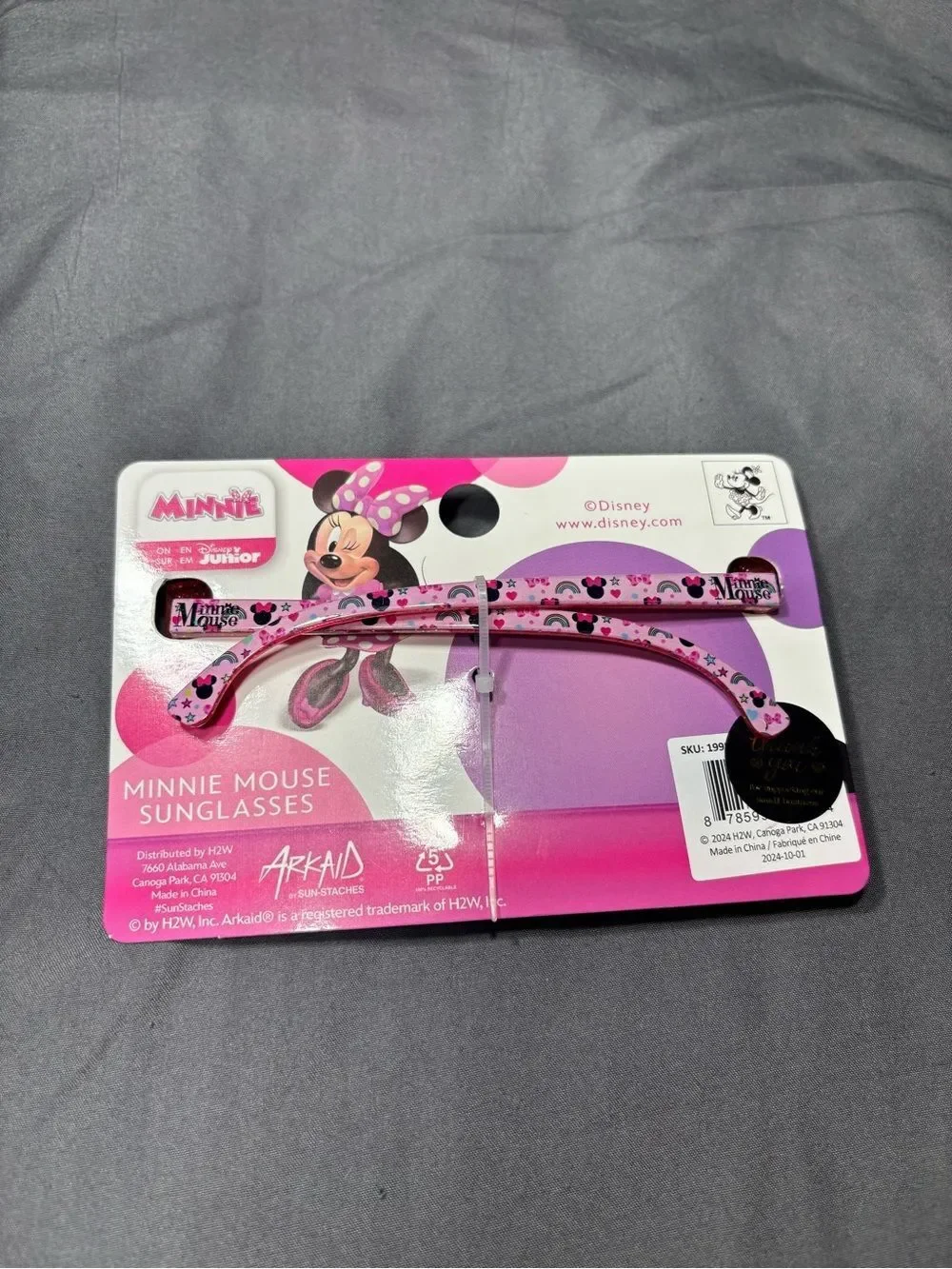 New Minnie Mouse Pink Kids Sunglasses